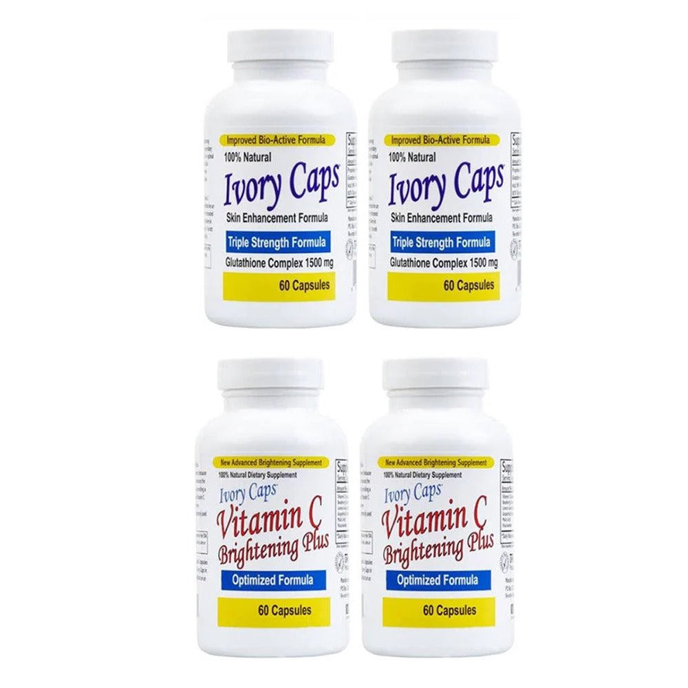 Ivory Caps 2-Month Bundle | Capsules + Cream Set | UK2GULF.COM UK 2 Gulf Ivory Caps 2-Month Bundle | Capsules + Cream Set | UK2GULF.COM UK 2 Gulf
