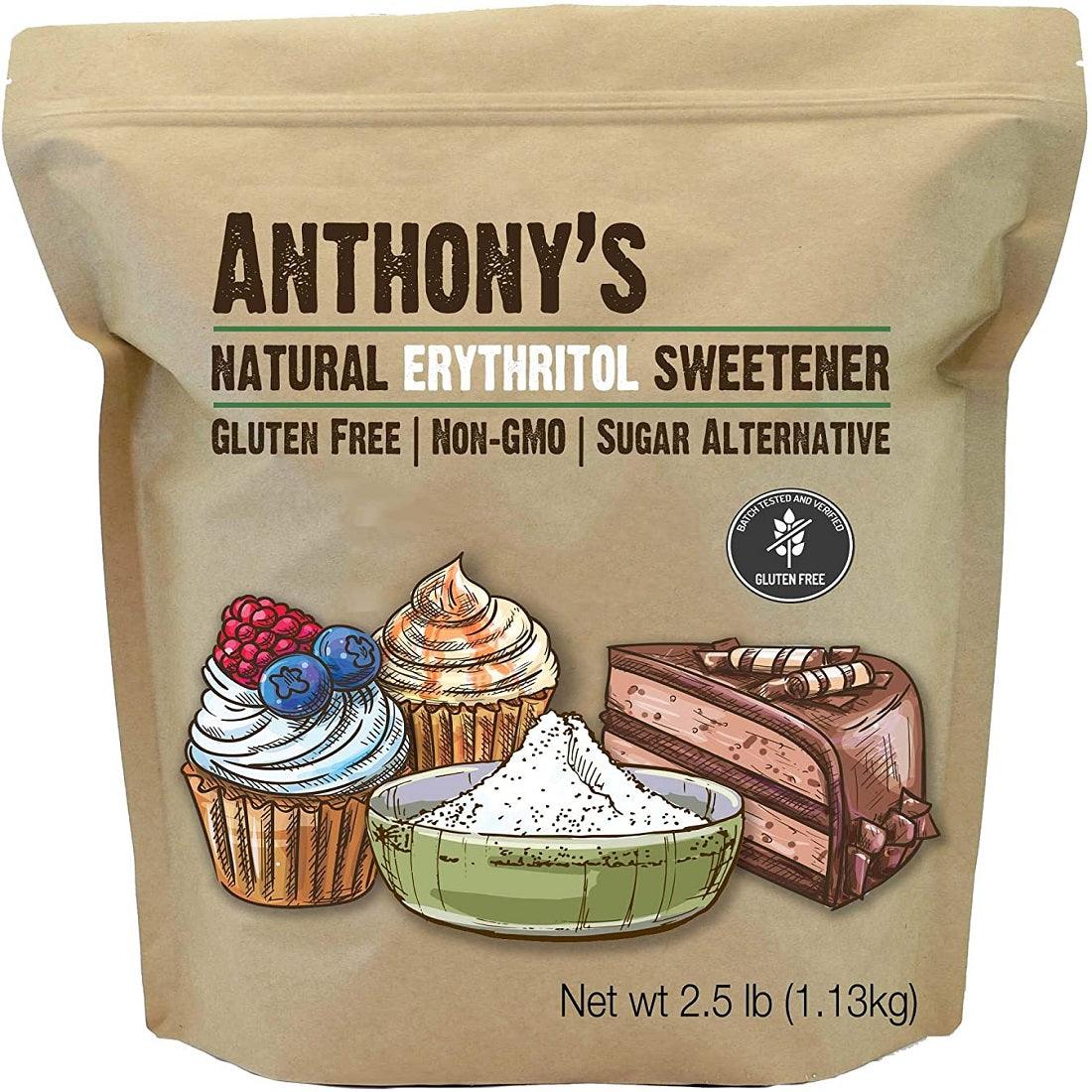 Anthony's Erythritol Granular Natural Sweetener - 1.1kg