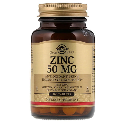 حبوب الزنك 50 مج 100 قرص - Solgar Zinc 50 mg Tablets
