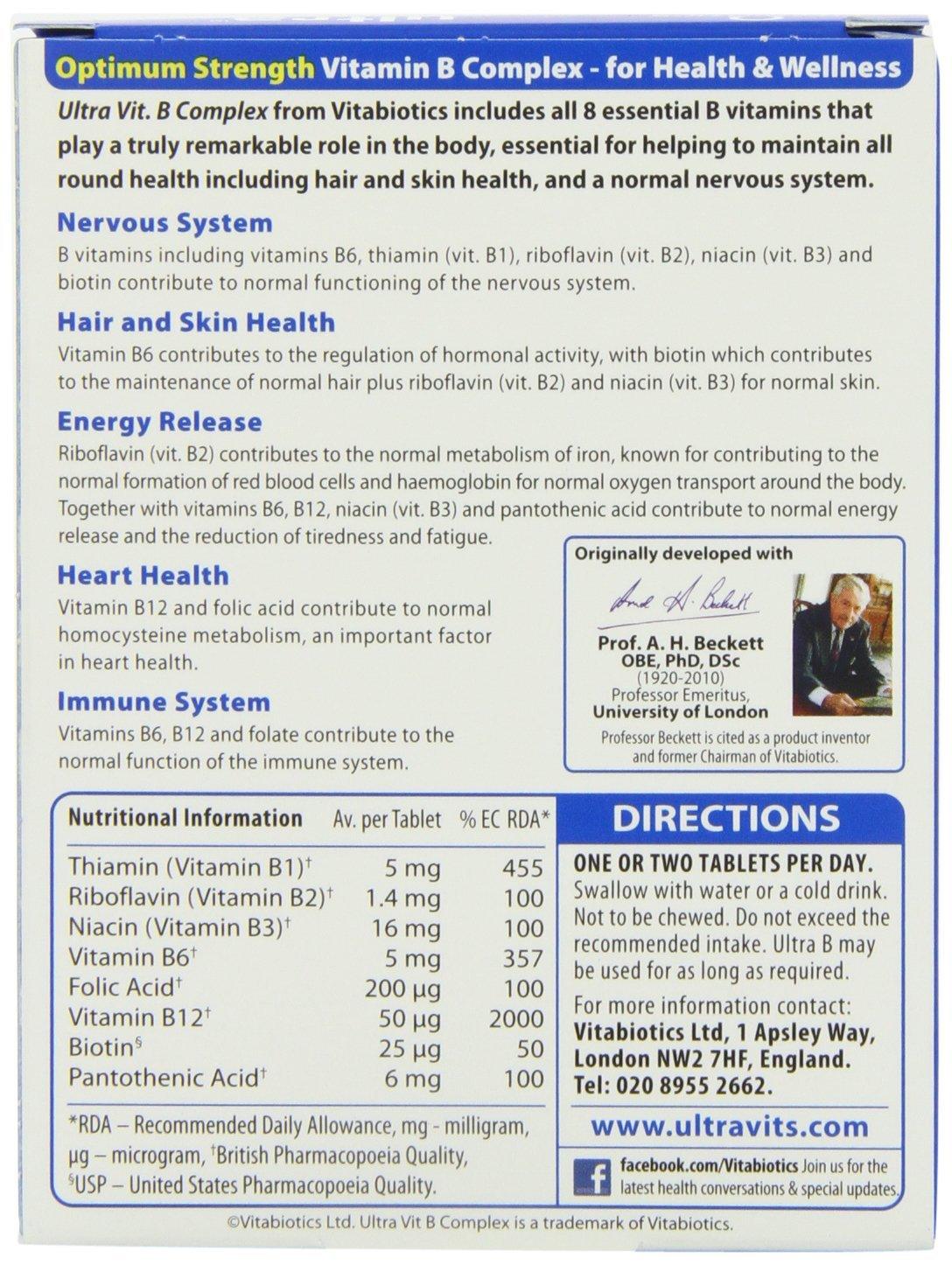 Ultra Vitamin B-Complex by Vitabiotics – 60 Tablets