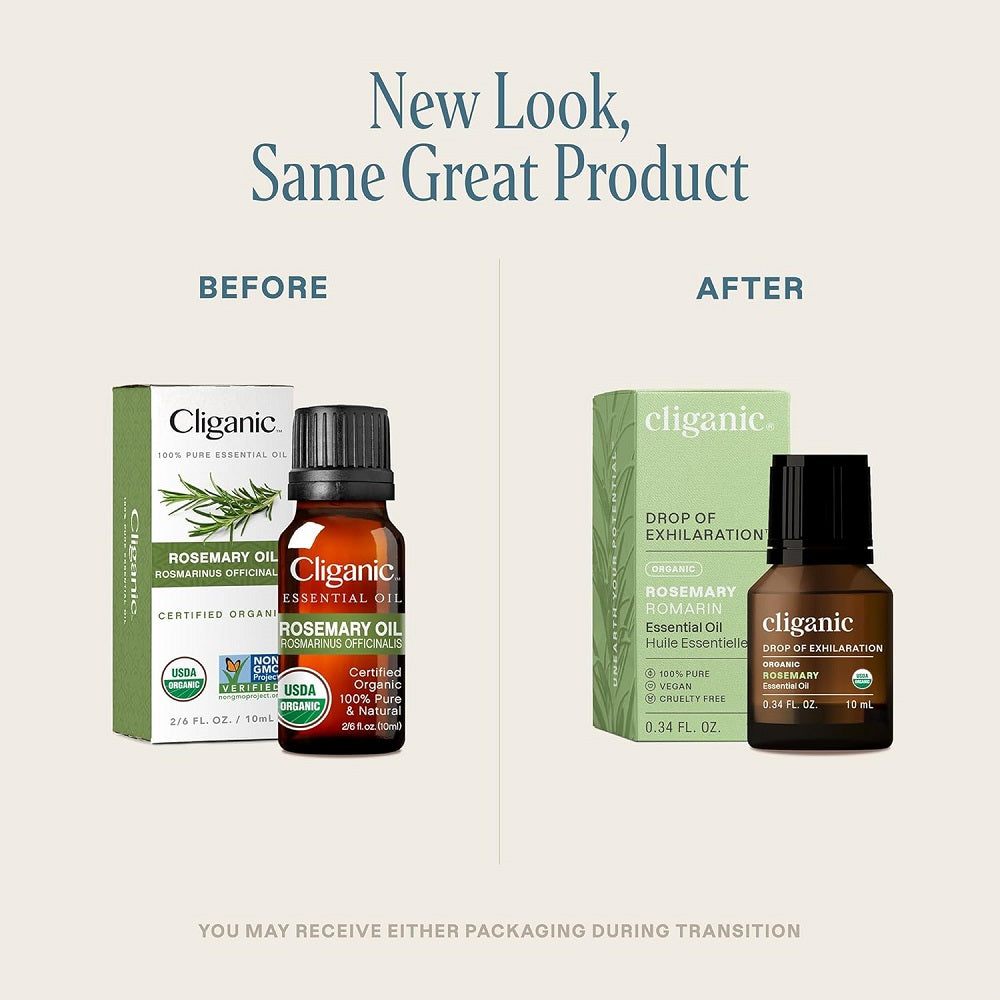 Cliganic Organic Rosemary Essential Oil 10ml