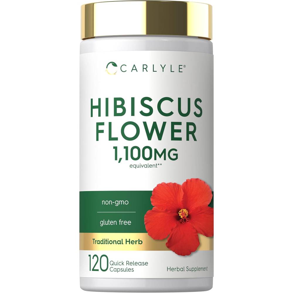 Carlyle Hibiscus Flower Extract 1100 mg 120 Capsules