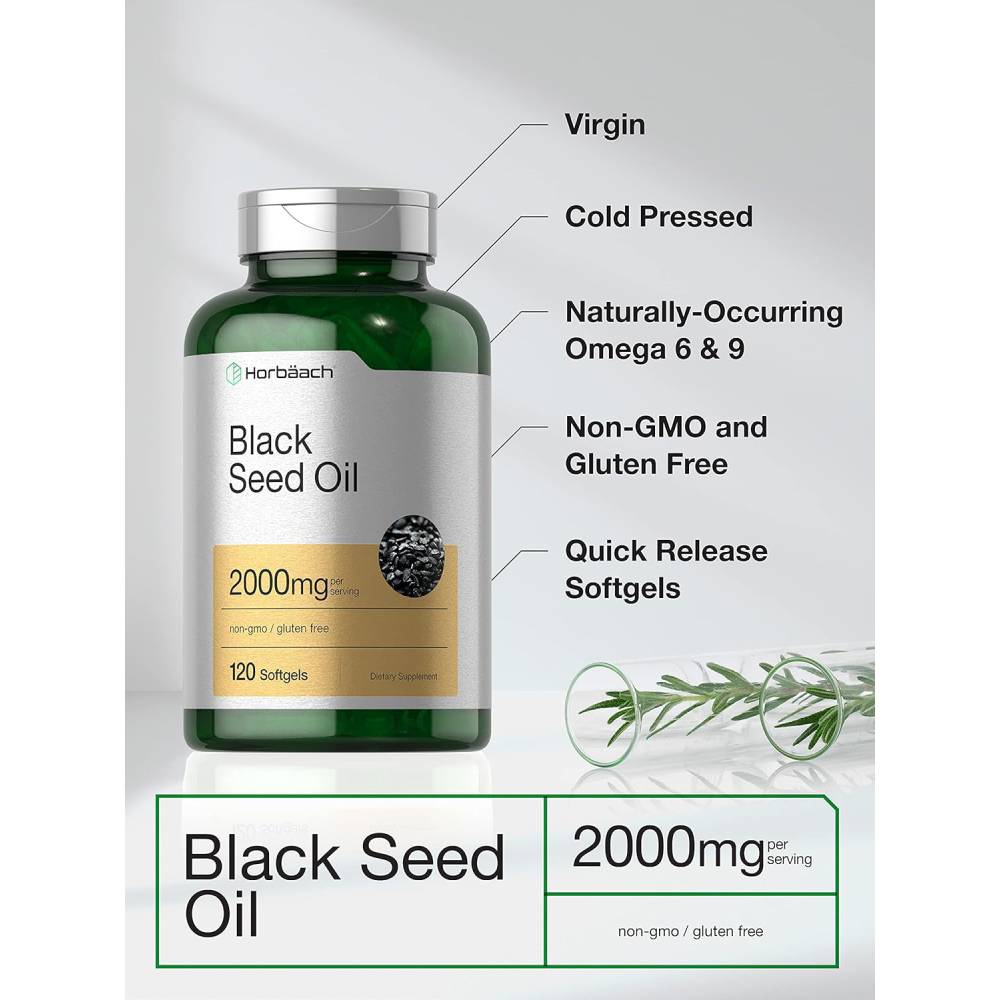 زيت الحبة السوداء 2000 مجم 120 كبسولة – هورباخ