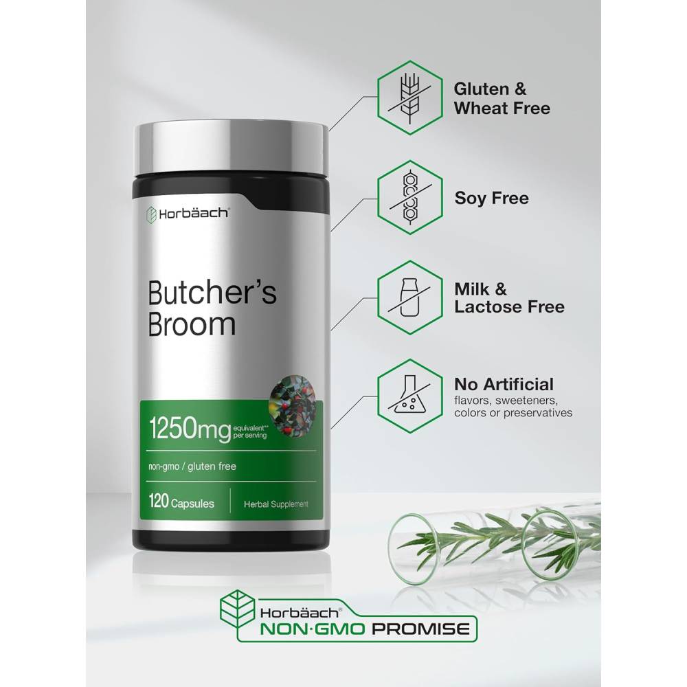 BulkSupplements Butcher’s Broom Root Extract Powder 250 g