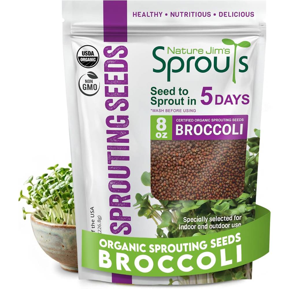 Food to Live Broccoli Sprouting Seeds 454g