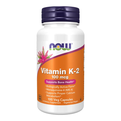 فيتامين ك2 100مكج 100 كبسولة -  Now Foods Vitamin K2 100 Mcg 100 Capsules