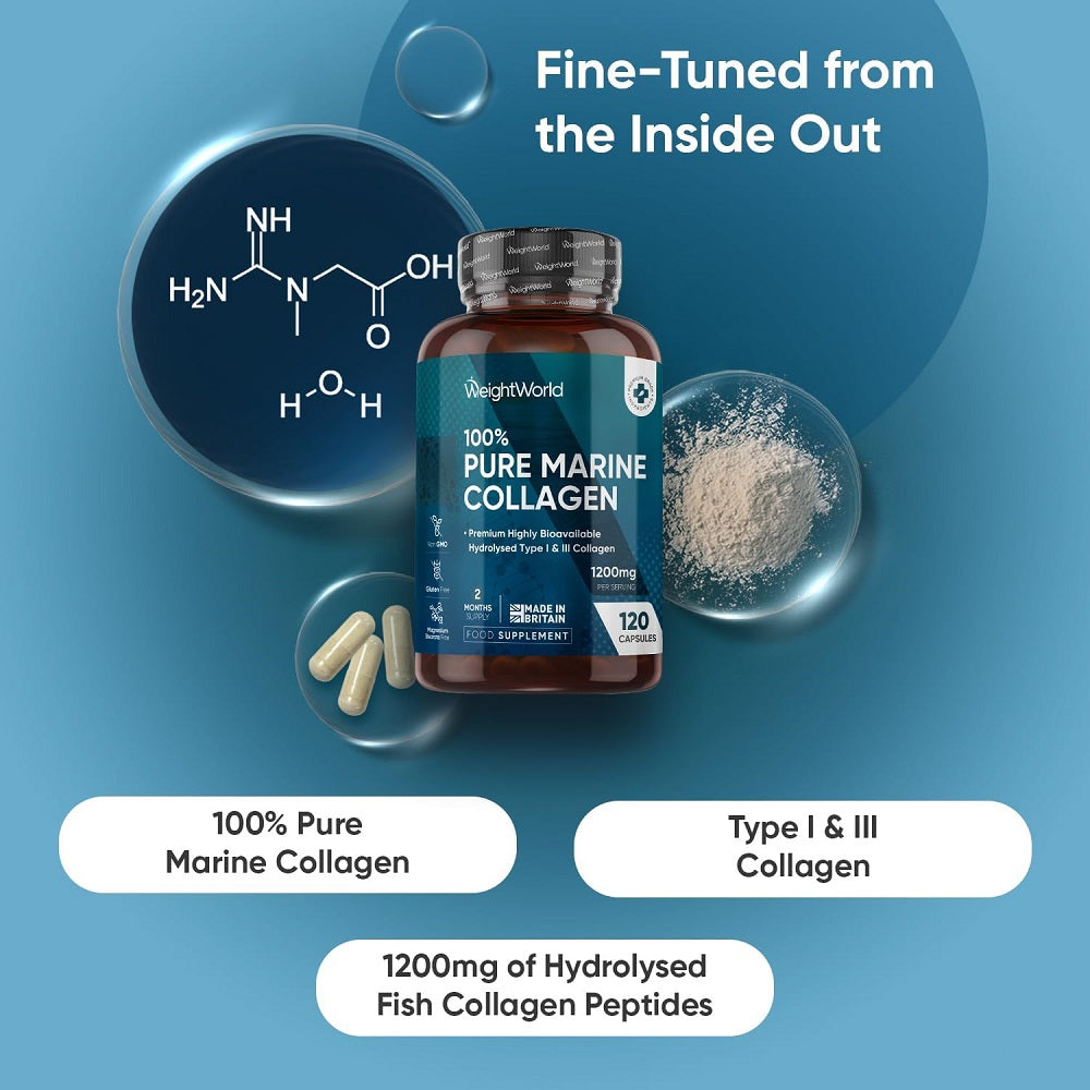 Weight World Pure Marine Collagen 1170 mg 120 Capsules