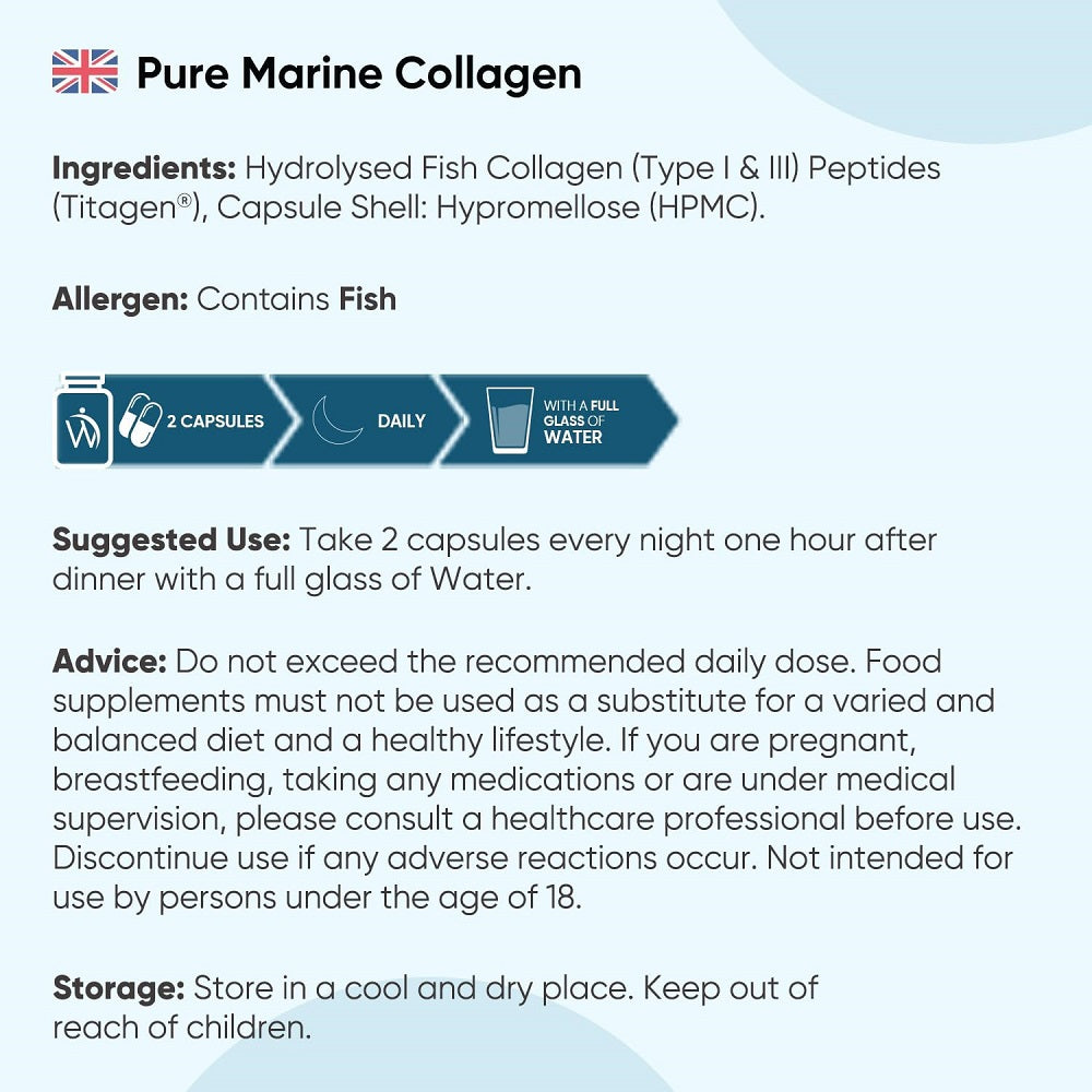 Weight World Pure Marine Collagen 1170 mg 120 Capsules