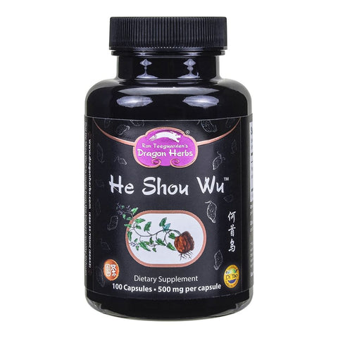 فو تي (هي شو وو) 500 مج - 100 كبسولة - Dragon Herbs He Shou Wu - 500 mg - 100 Capsules
