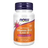 فيتامين د3 5000 مكج 240 كبسولة - NOW Vitamin D-3 5,000 IU 240 Softgels