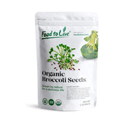 Food to Live Broccoli Seeds for Sprouting 1 Lb