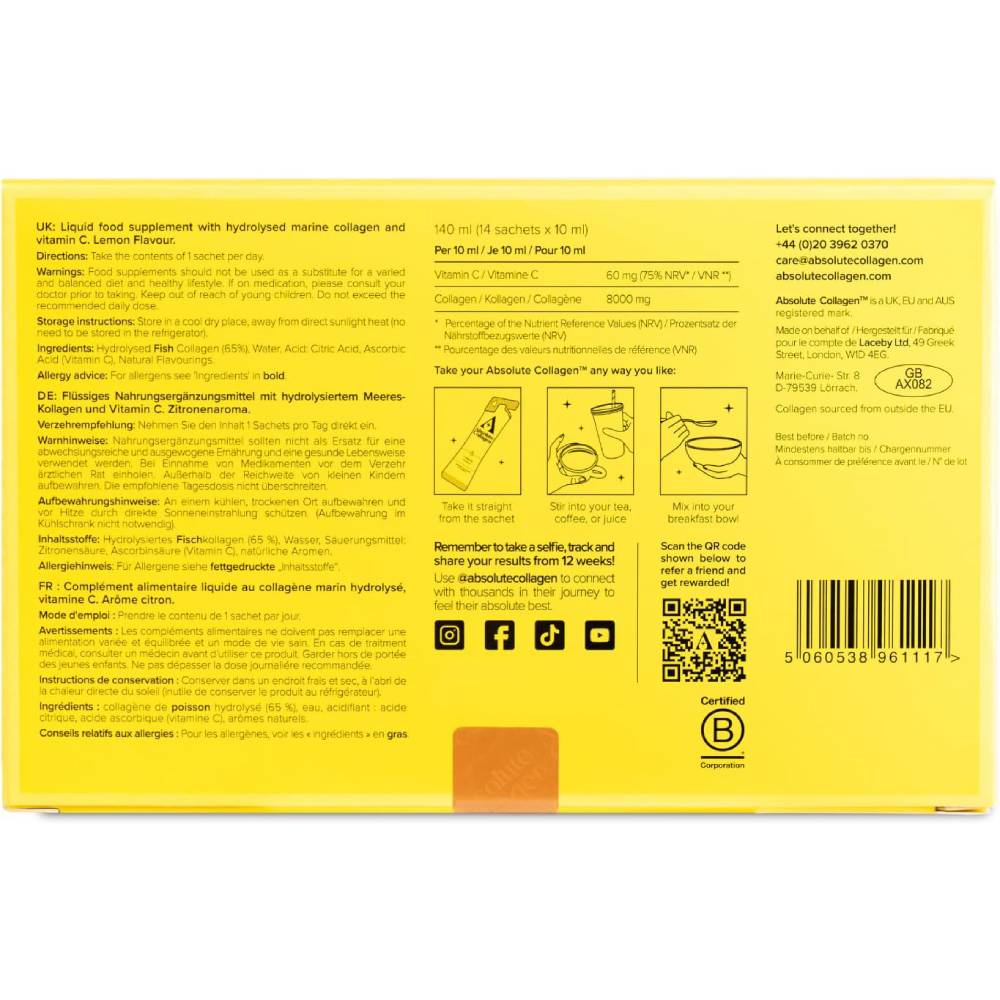 أبسولوت كولاجين بحري سائل اعلى تركيز - 14 يوم