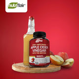خل التفاح الخام مع الأم 120كبسولة - NutriFlair Apple Cider Vinegar 120 Capsules