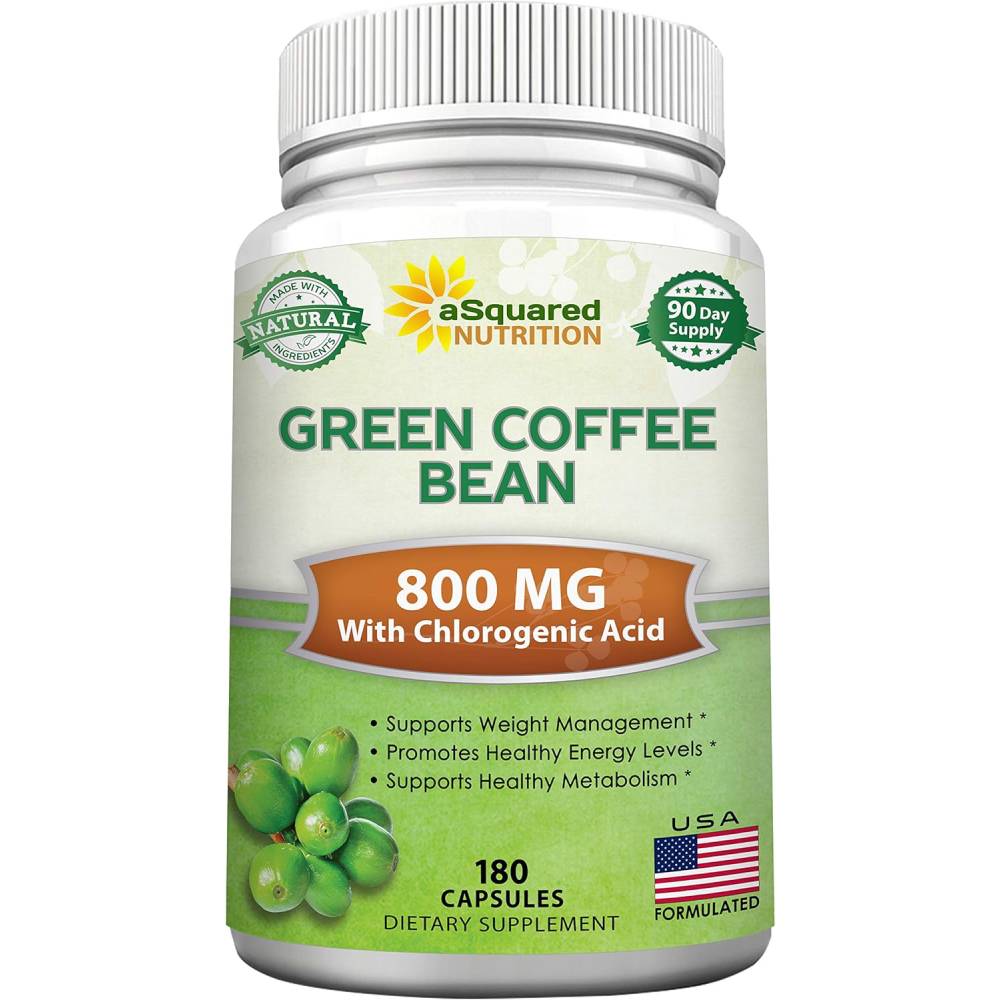 aSquared Green Coffee Bean Extract 180 Capsules