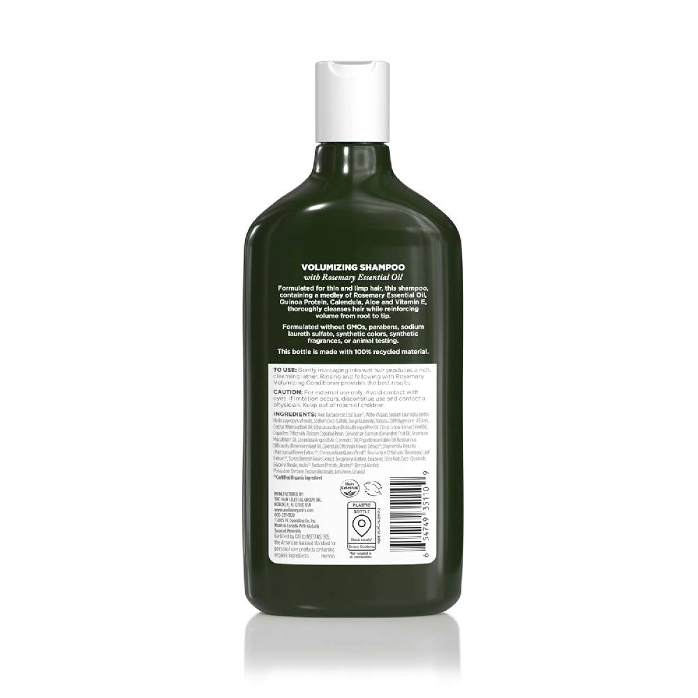 Avalon Organics Rosemary Volumizing Shampoo 325ml