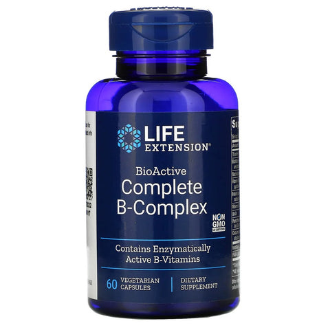 فيتامين ب المركب النشط 60 كبسولة - Life Extension Bioactive Complete B-complex 60 Caps