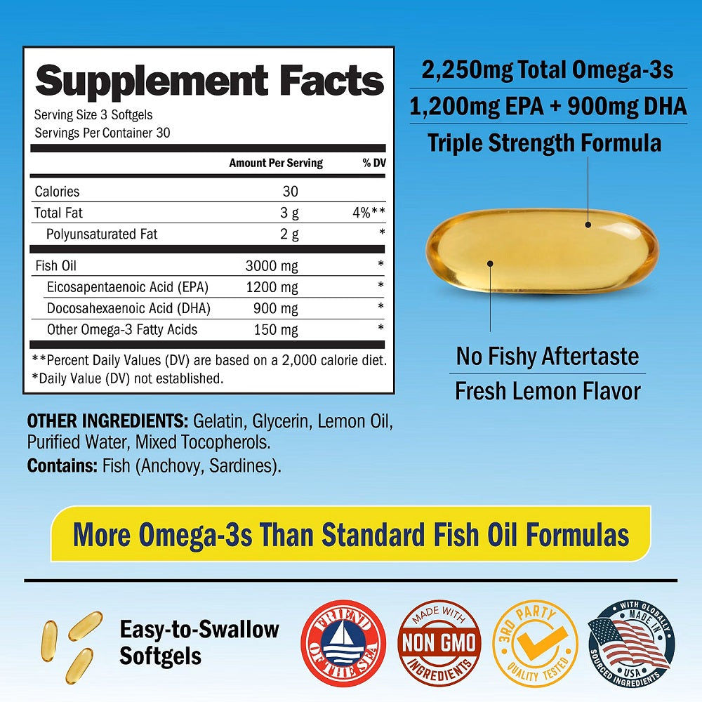 BioSchwartz Omega 3 Fish Oil - 90 Capsules