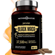 Mother Nature Organic Black Maca Root 180 Capsules