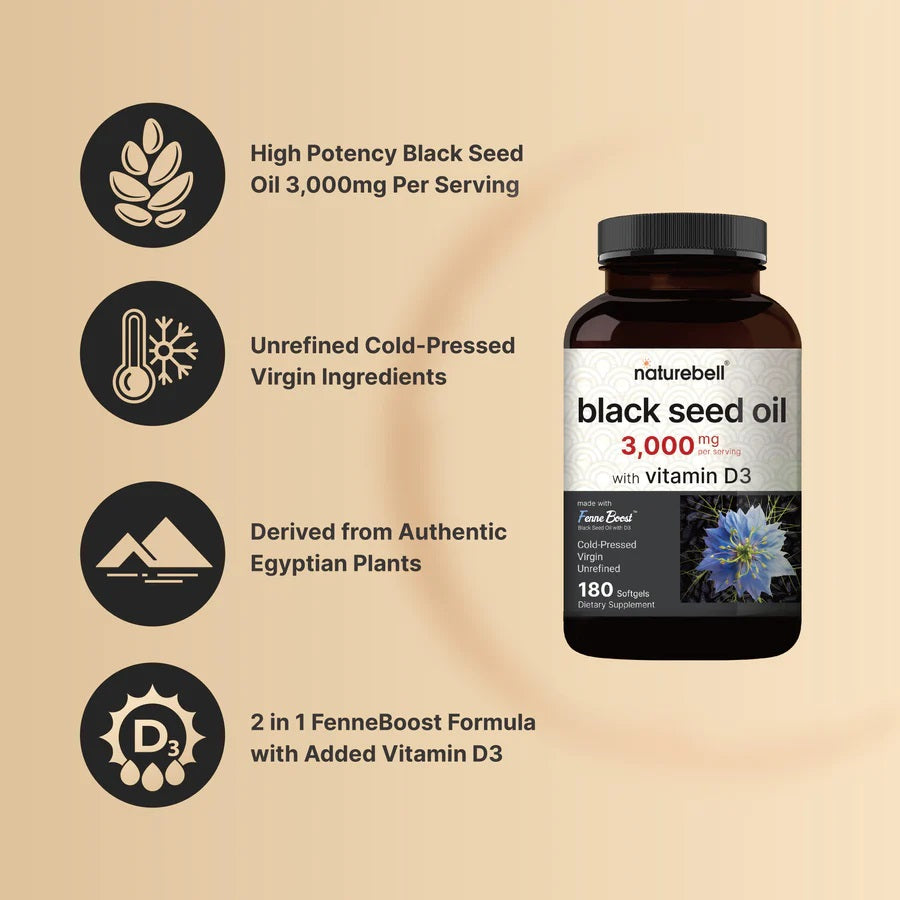 NatureBell Black Seed Oil 250 Capsules