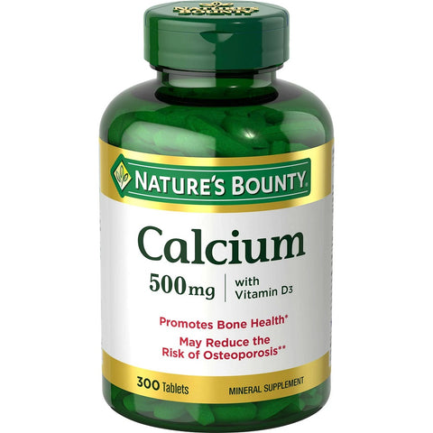كالسيوم 600 مج مع فيتامين د3 300 قرص - Nature's Bounty Calcium With Vitamin D3 300 Tablets