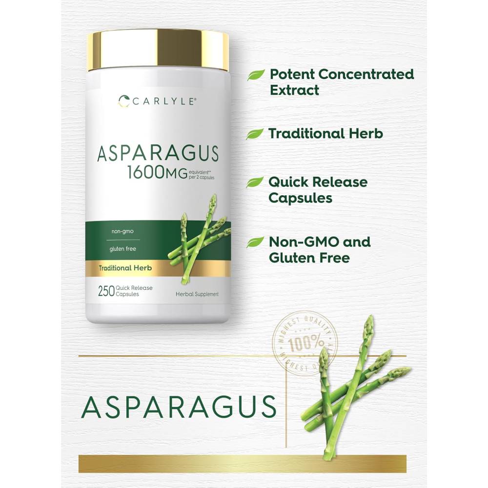 Carlyle Asparagus 1600 mg 250 Capsules