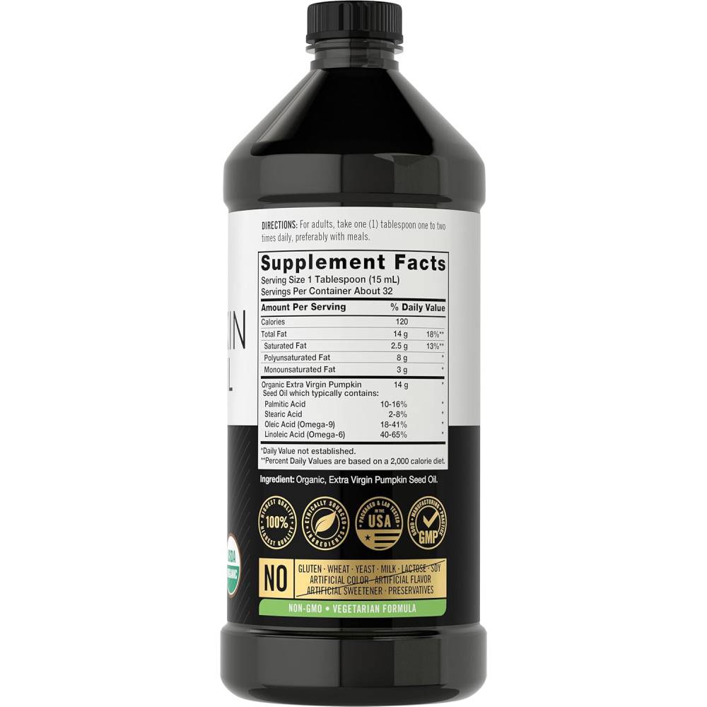 زيت بذور اليقطين العضوي 473 مل – كارلايل