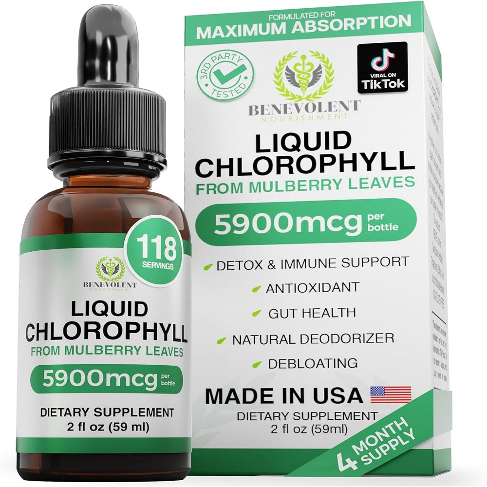 كلوروفيل سائل بنكهة النعناع 60 مل بينيفولنت نورشمنت