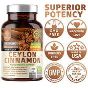 قرفة سيلانية نقية 1200 مج 120 كبسولة - N1N Ceylon Cinnamon 1200 mg 120 Capsules