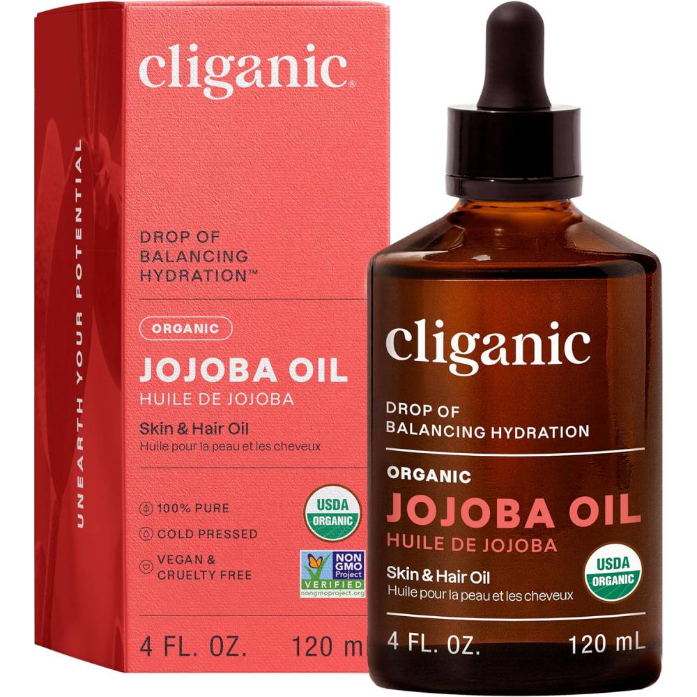 Cliganic Certified Organic Jojoba Oil - 120ml