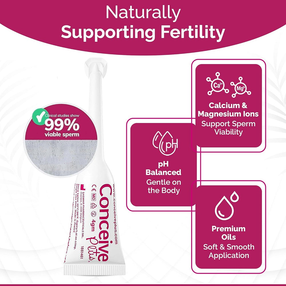 Concieve Plus Personal Lubricant Gel with Magnesium and Calcium 8 x 4g