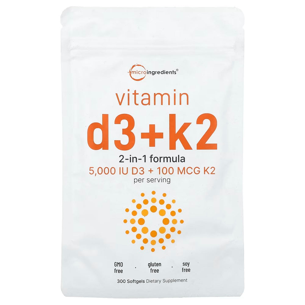 Microingredients Vitamin D3 with K2 300 Capsules