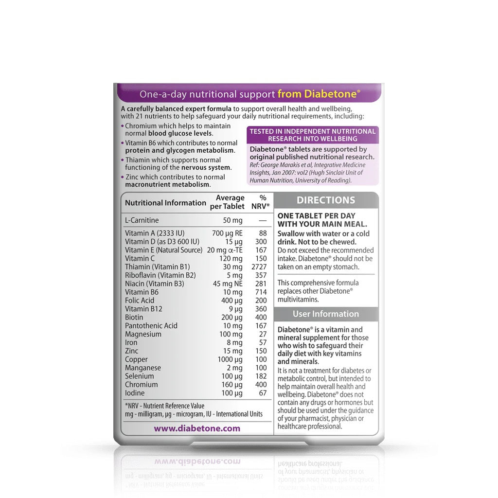 Diabetone Original – 30 Tablets by Vitabiotics
