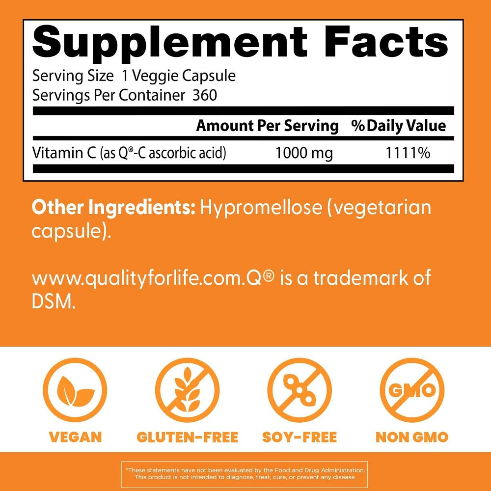 Qual C Doctor’s Best Vitamin C with Quali-C 1000mg 120 Caps | UK2Gulf.com – UK ...