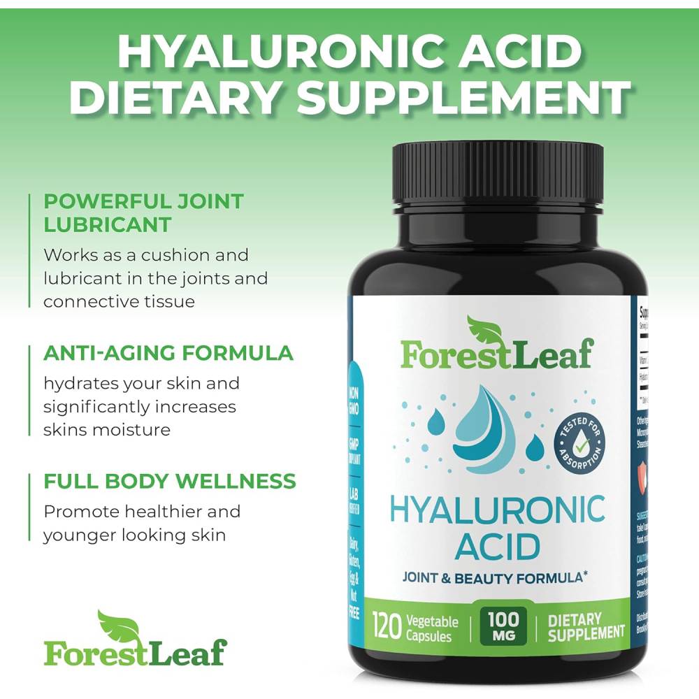 Forest Leaf Hyaluronic acid 100 mg 120 capsules 