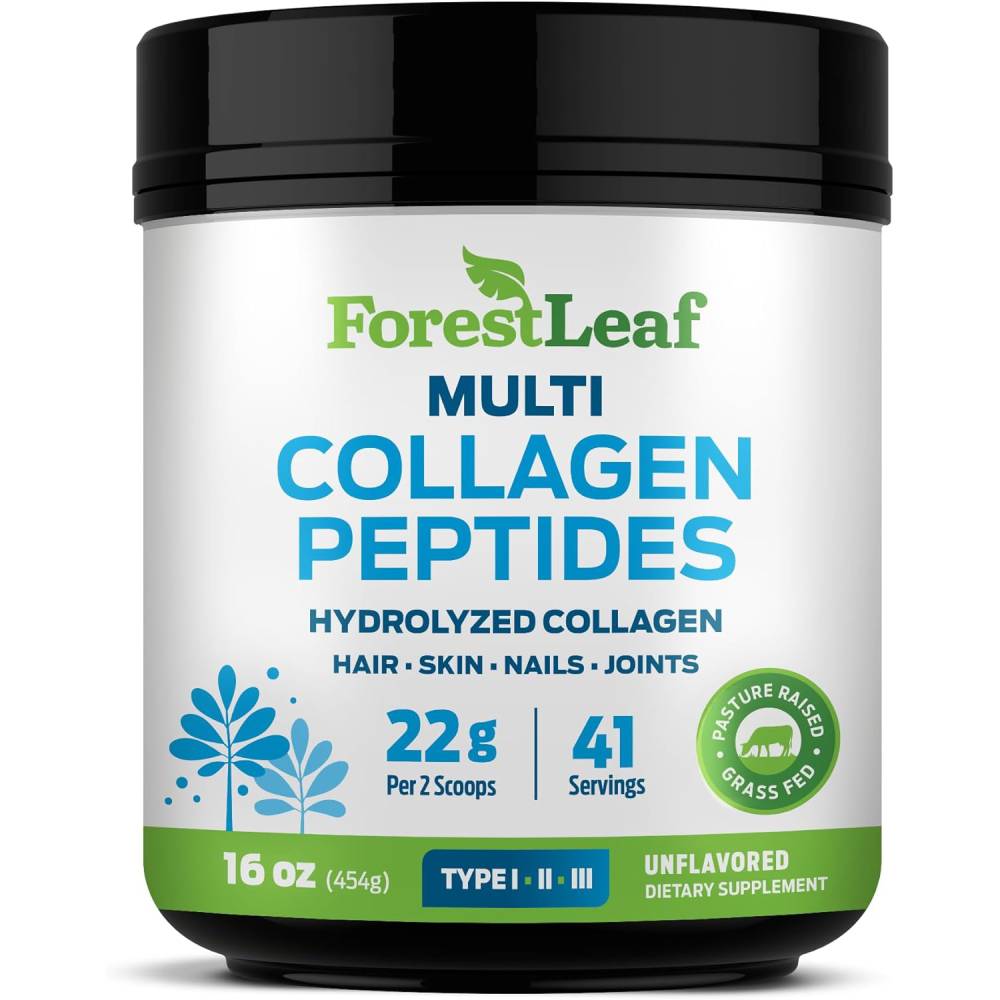 مسحوق ببتيدات الكولاجين المتعدد 454 جم – فورست ليف