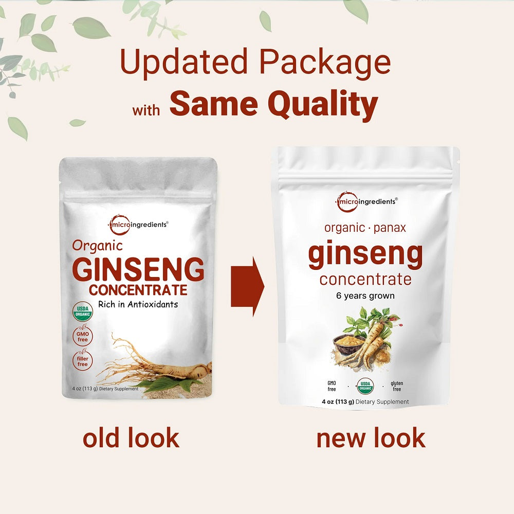 Microingredients Organic Korean Ginseng Powder 113 gm