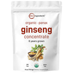 مسحوق الجنسنج العضوي 113 جرام - Microingredients Organic Korean Ginseng Powder 113 gm