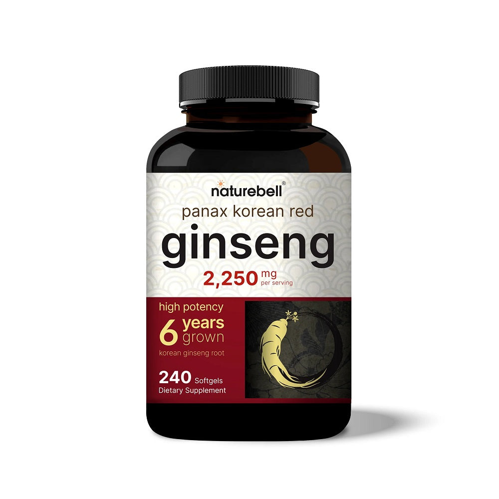 NatureBell Korean Red Ginseng 2250mg 180 Caps