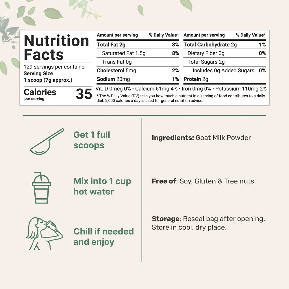 مسحوق حليب الماعز 907 جم – ميكرو إنجريدينتس