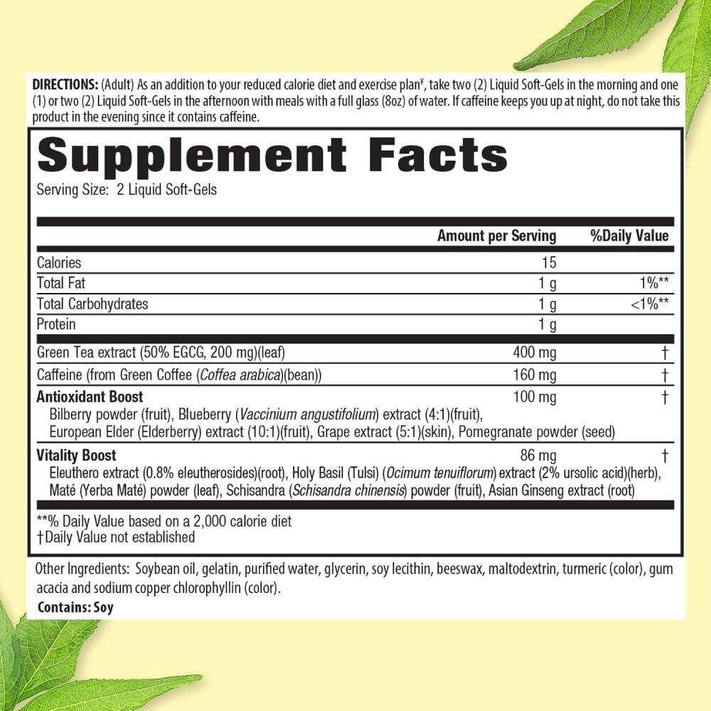 Triple Fat Burner Green Tea – 30 Capsules