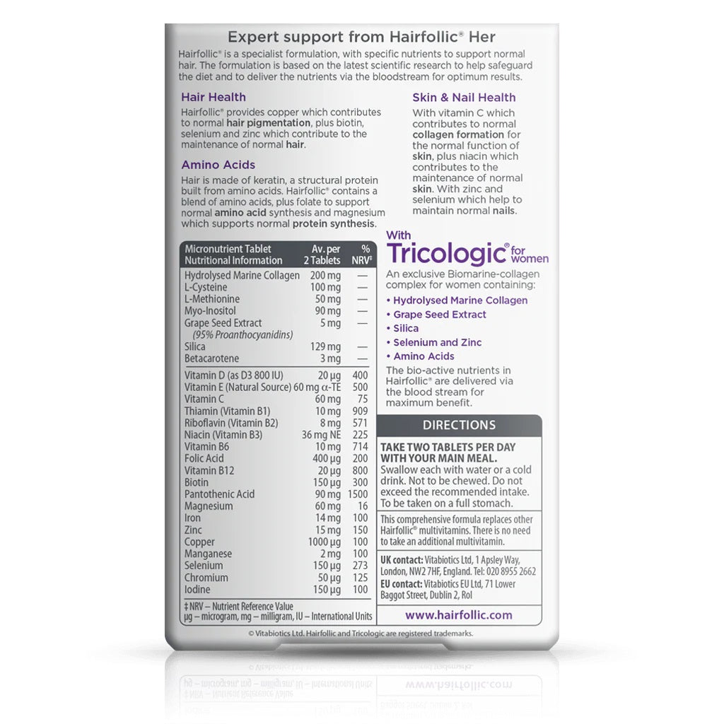 Hairfollic Her – 30 Tablets by Vitabiotics