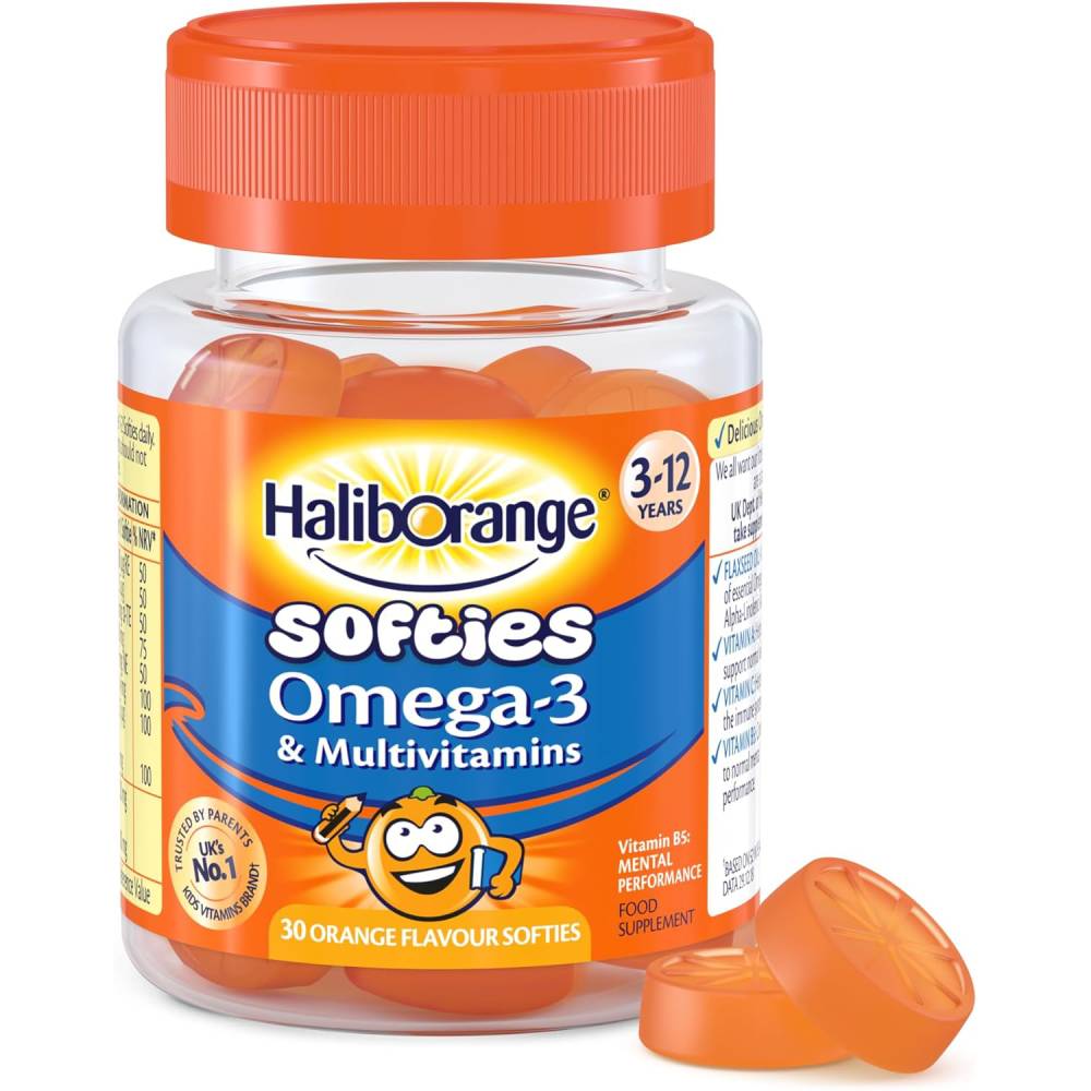 أوميغا 3 مع الفيتامينات المتعددة 30 قطعة حلوى من هاليبورانج