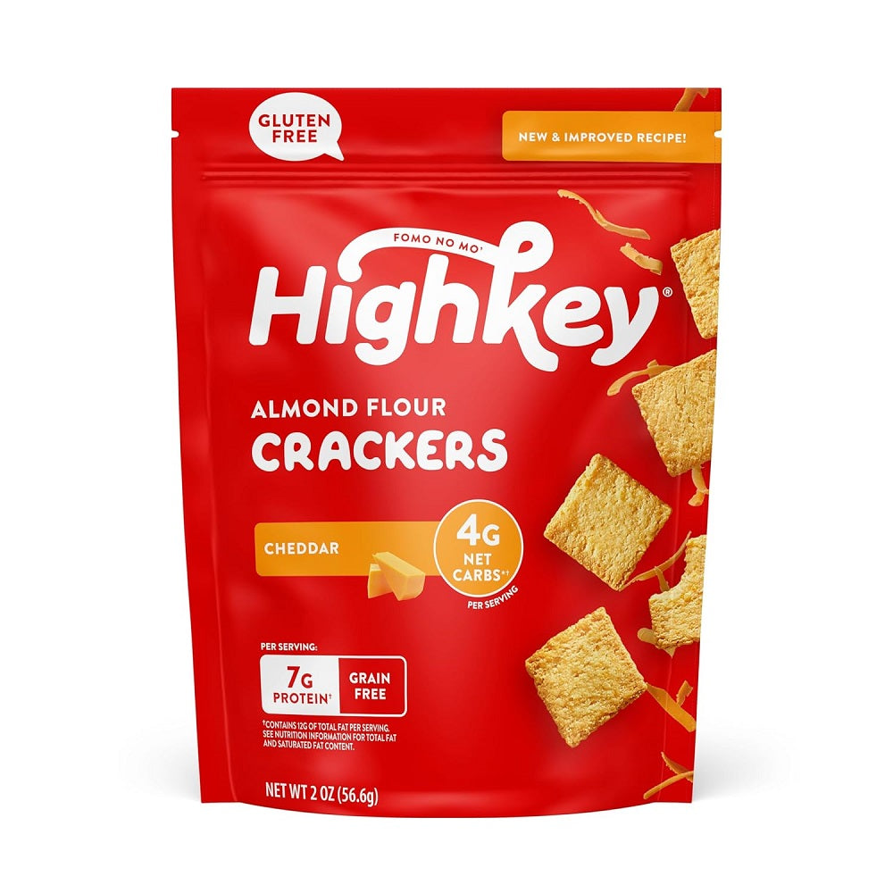 HighKey Almond Flour Keto Snack Crackers 6 Packs