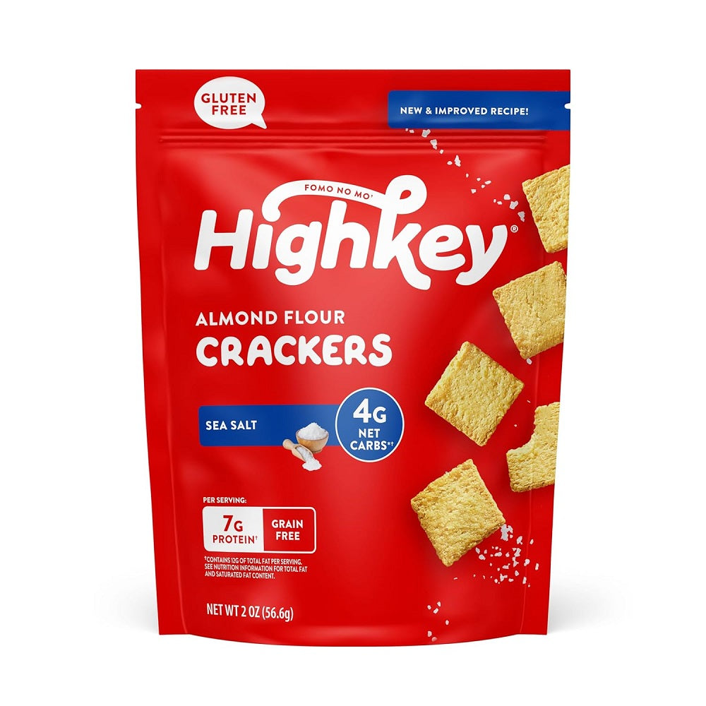 HighKey Almond Flour Keto Snack Crackers 6 Packs