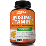 ليبوزومال فيتامين سي 1600 مج 180 كبسولة - NutriFlair Liposomal Vitamin C 1600mg, 180 Caps