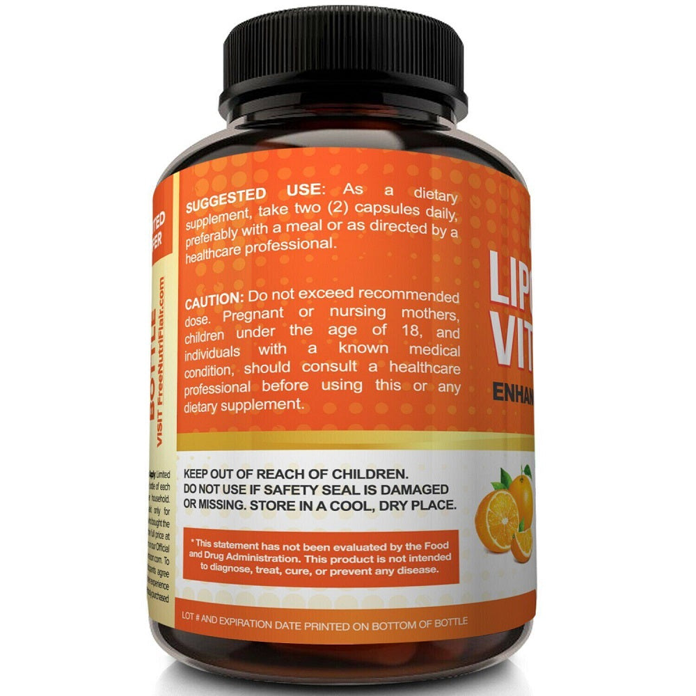 aSquared Nutrition Vitamin C Liposomal Complex - 1500mg 180 Caps