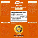 ليبوزومال فيتامين سي 1600 مج 180 كبسولة - NutriFlair Liposomal Vitamin C 1600mg, 180 Caps