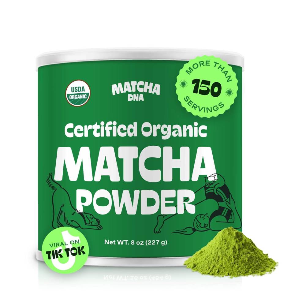 MatchaDNA Certified Organic Matcha Tea Powder 454 Gm