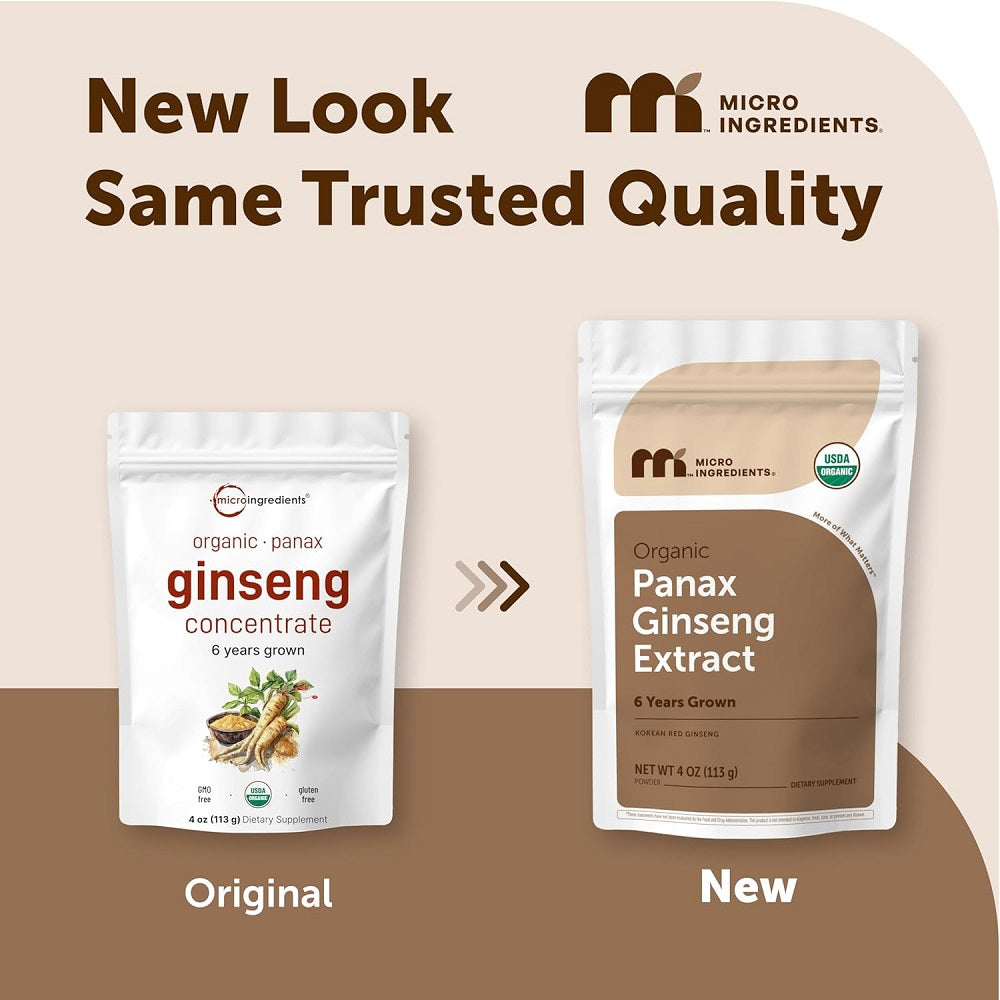 Microingredients Organic Korean Red Ginseng Root Powder 113 g