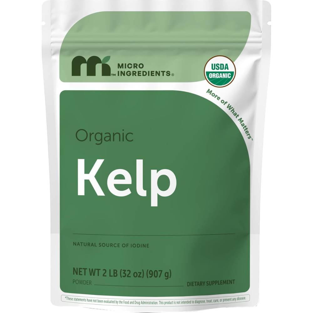 Micro Ingredients Organic Dried Seaweed (Kelp Powder) 454g